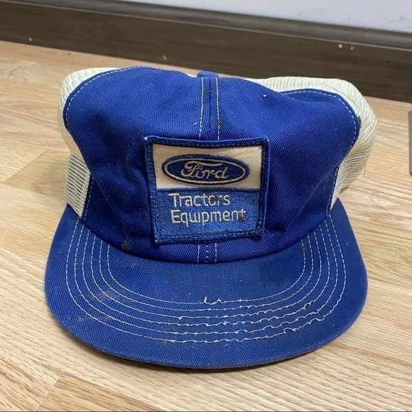 Vintage Ford Tractor Mesh Back Trucker Hat K Brand - Picture 2 of 7